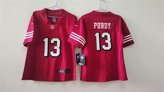 Women%27s San Francisco 49ers #13 Brock Purdy Red Alternate Vapor Stitched Jersey